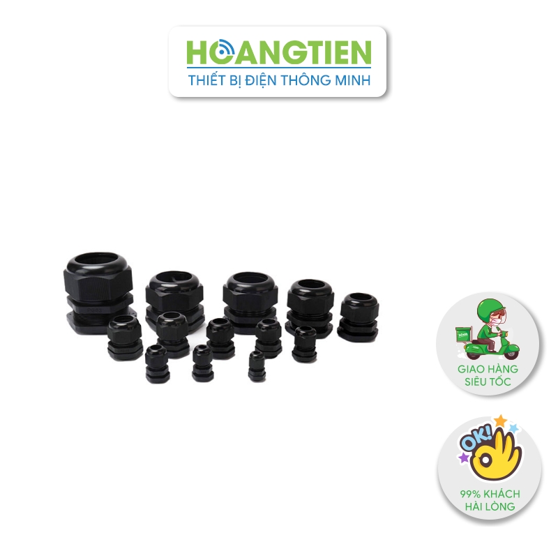 Ốc siết cáp chống nước nhựa IP68 PG
