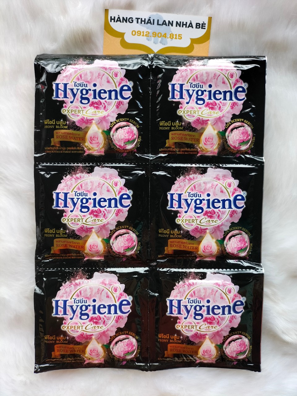 [HCM] Combo 10 dây (120 gói) nước xả Hygiene 20ml Thái Lan Màu Đen công ty