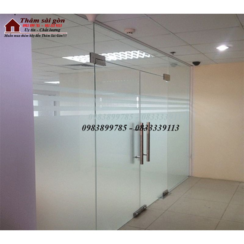 Decal dán kính cát mờ
