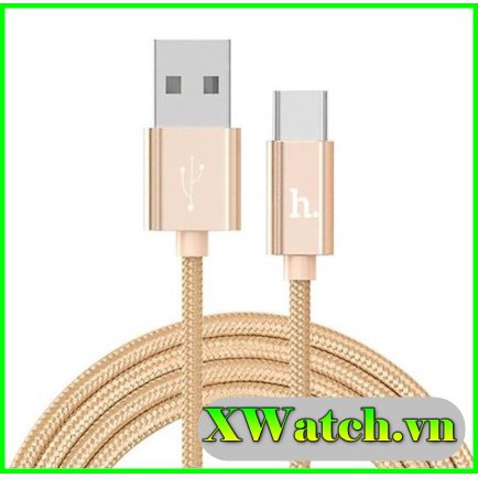 Cáp sạc bọc dù Hoco x2 Type C dài (1m)