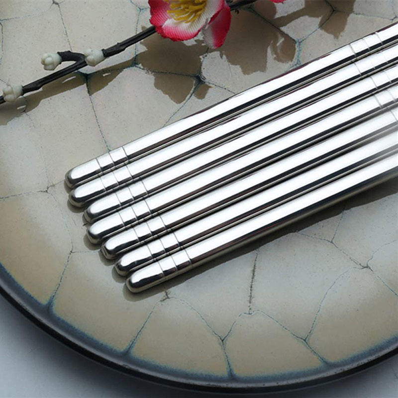 Bộ 5 đôi đũa inox SUS 304 thép không gỉ