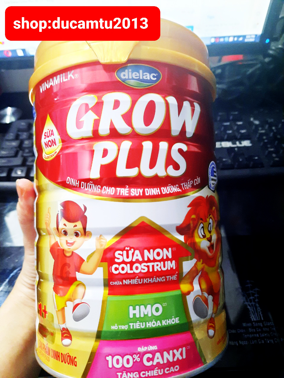 Sữa Dielac Grow Plus đỏ 1+ - 850g HSD 2025