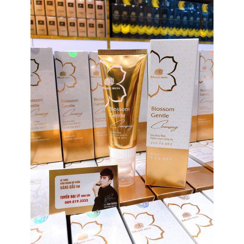Sữa rửa mặt - Ngừa mụn trắng da Magicskin (size120ml)