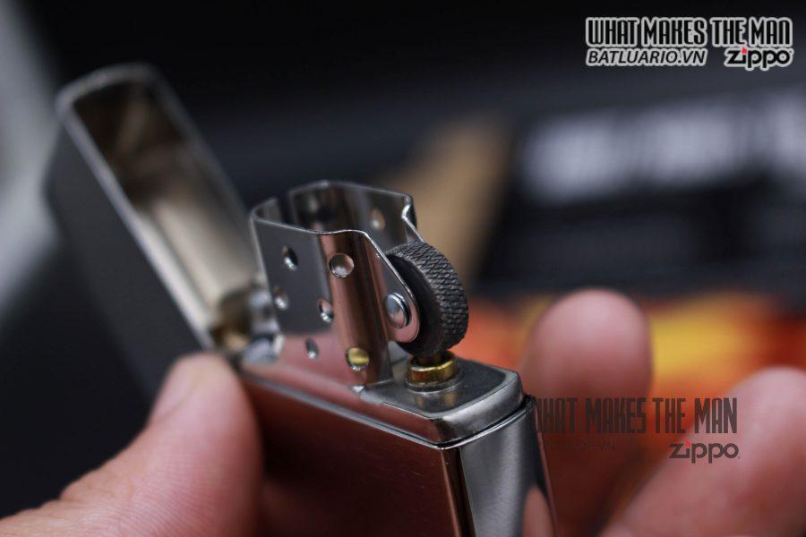 Bật lửa zippo 230 - Bật lửa zippo Vintage crom xước