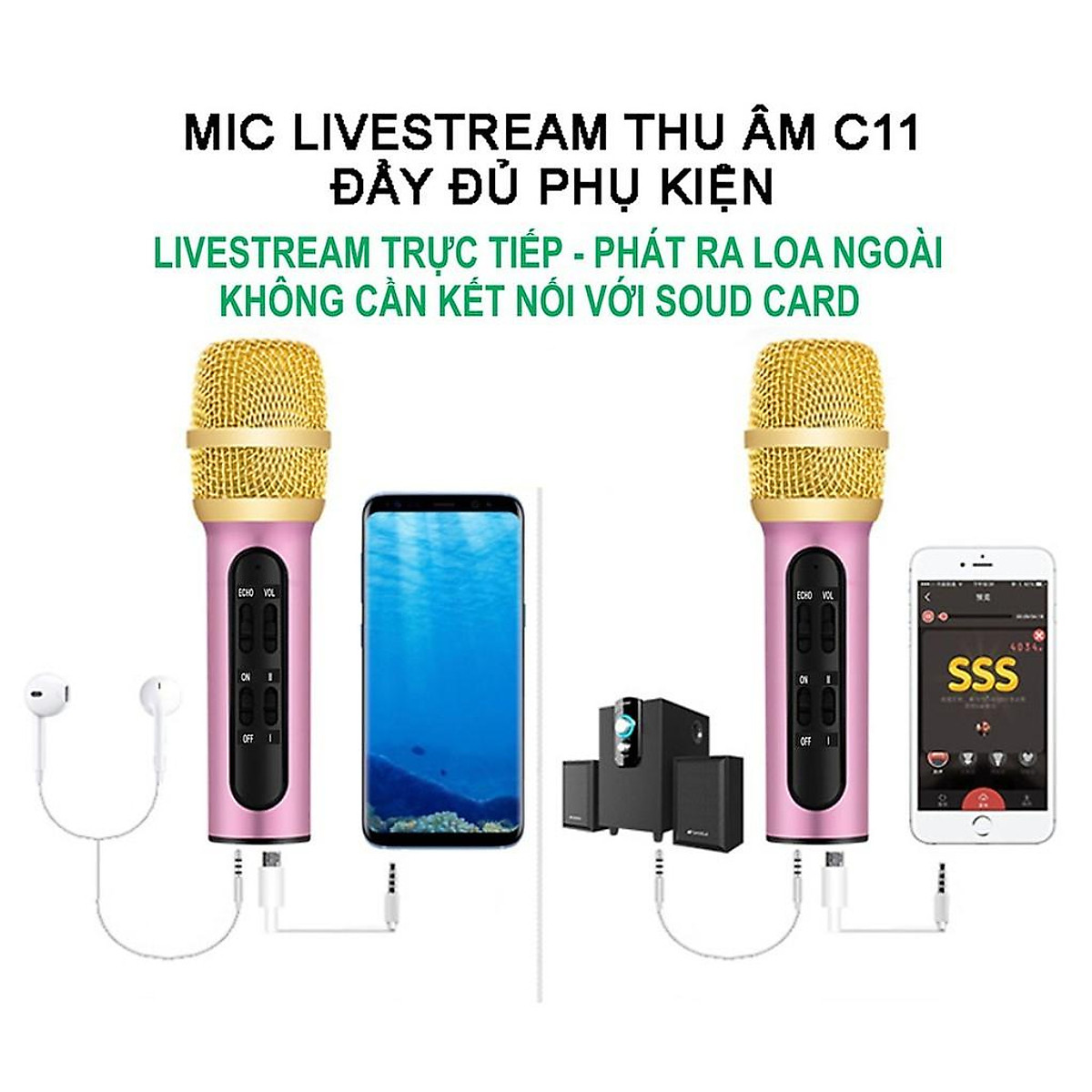 Micro thu âm Livestream C11