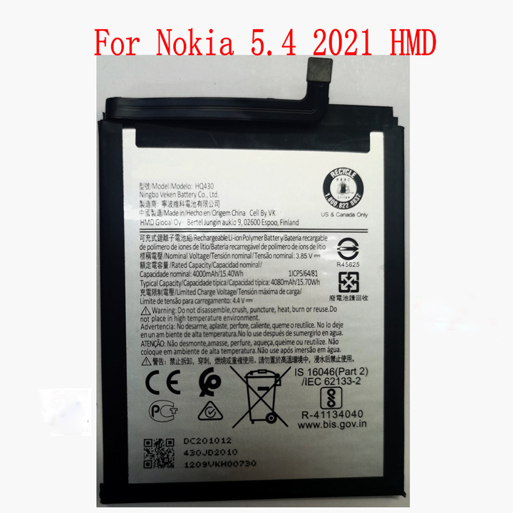 Pin nokia 5.4 chính hãng, thay pin điện thoại nokia 5.4 chất lượng