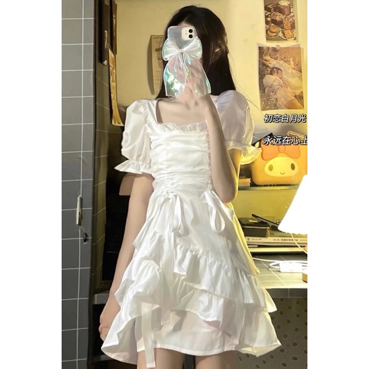 Đầm cổ u BRIE CLOTHING rút 2 bên - D193