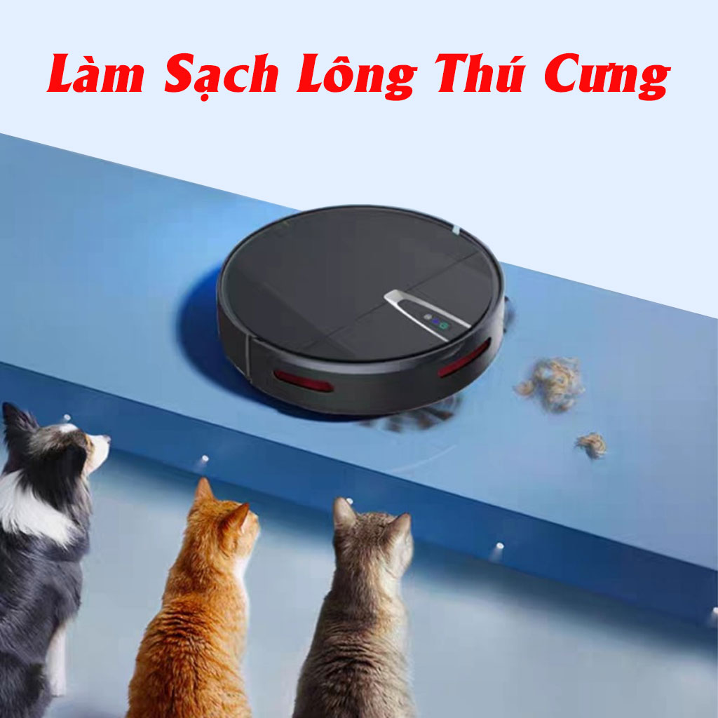 Robot Hút Bụi, Robot Hút Bụi Lau Nhà, Lực Hút Siêu Mạnh 20000PA, Cực Khỏe, Hoạt Động Theo Sơ Đồ, Cảm Biến Tránh Vật Cản,Chống Rơi,Điều Khiển Qua APP Điện Thoại.