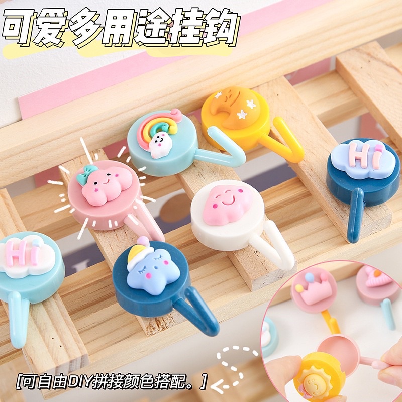 Móc Dán Tường Gắn Icon Siêu Cute, Siêu Chắc
