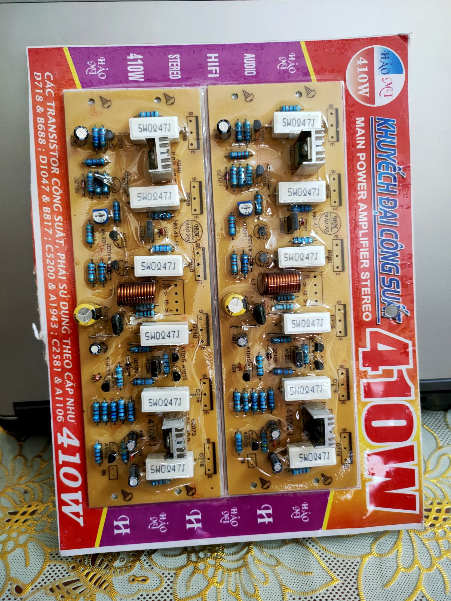 Bo mạch công suất 12 sò 410w hảo mi