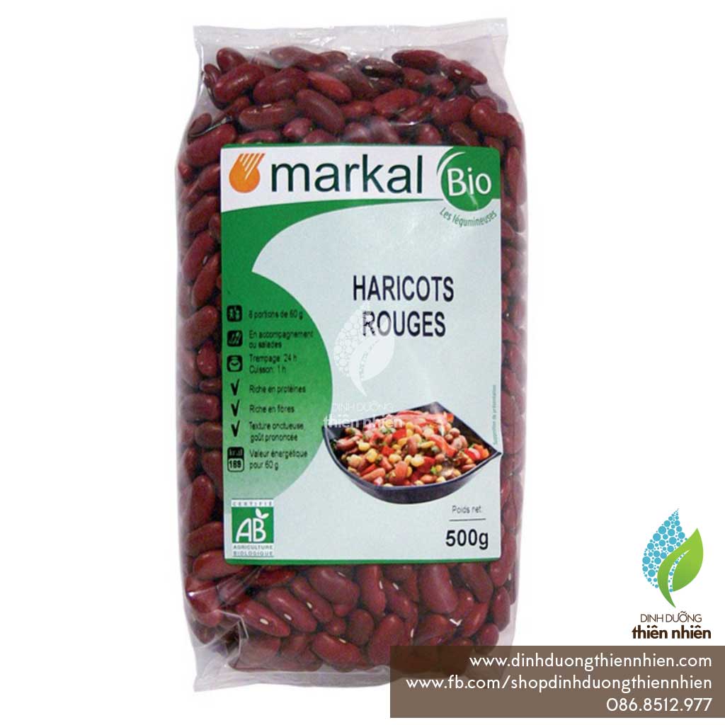 Đậu Đỏ Hữu Cơ Markal Organic Red Beans (Kidney Beans & Azuki Beans), 500g