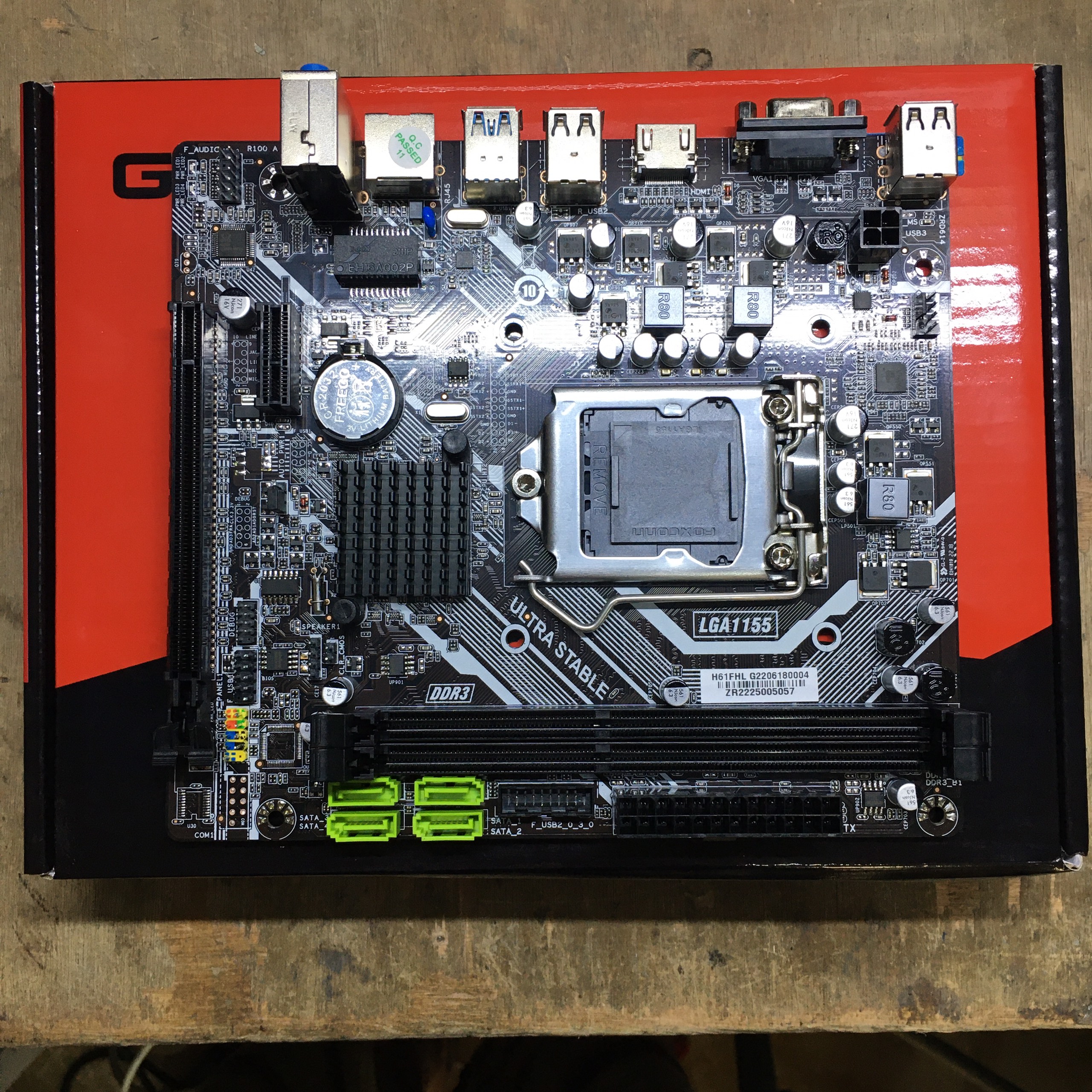 Bo mạch chủ - Mainboard Glowy H61 bảo hành 24 tháng