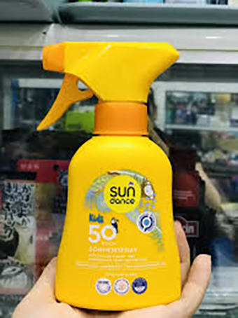 Xịt chống nắng trẻ em sundance spf 50, 200 ml hàng đức