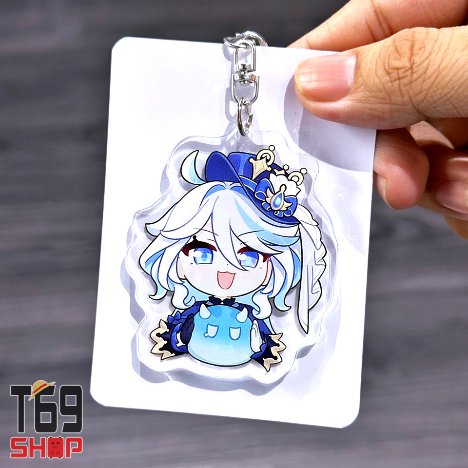 Móc khóa mica Furina - game Genshin Impact (Loại cao cấp - Hình in ép giữa 2 mặt mica) [T69 Shop]