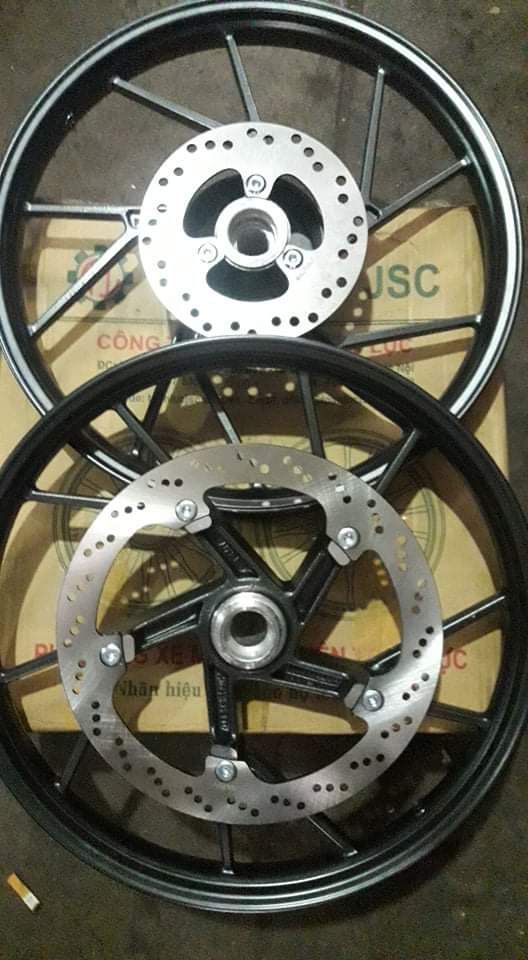 cặp mâm raider 1 đĩa.loại tốt.có luôn đĩa