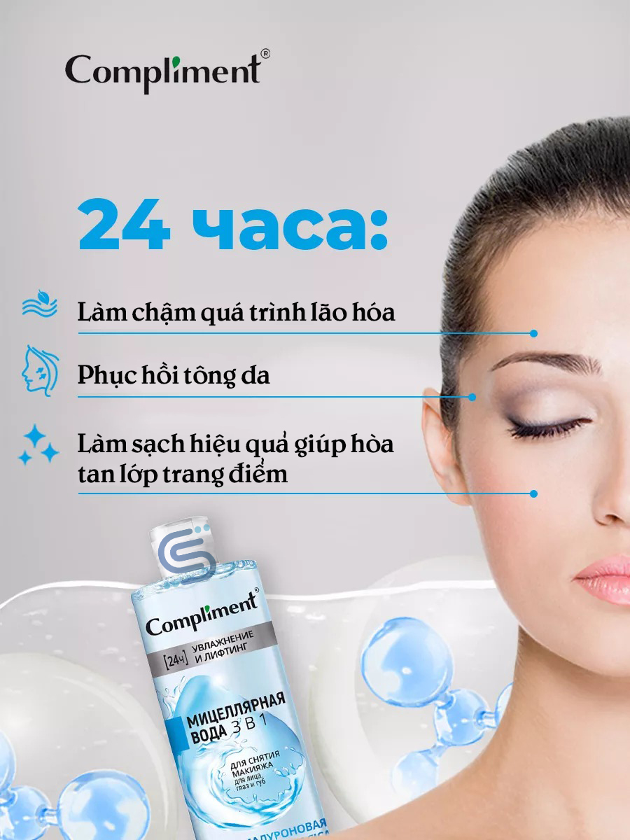 Tẩy trang Micellar Water Compliment 400ml