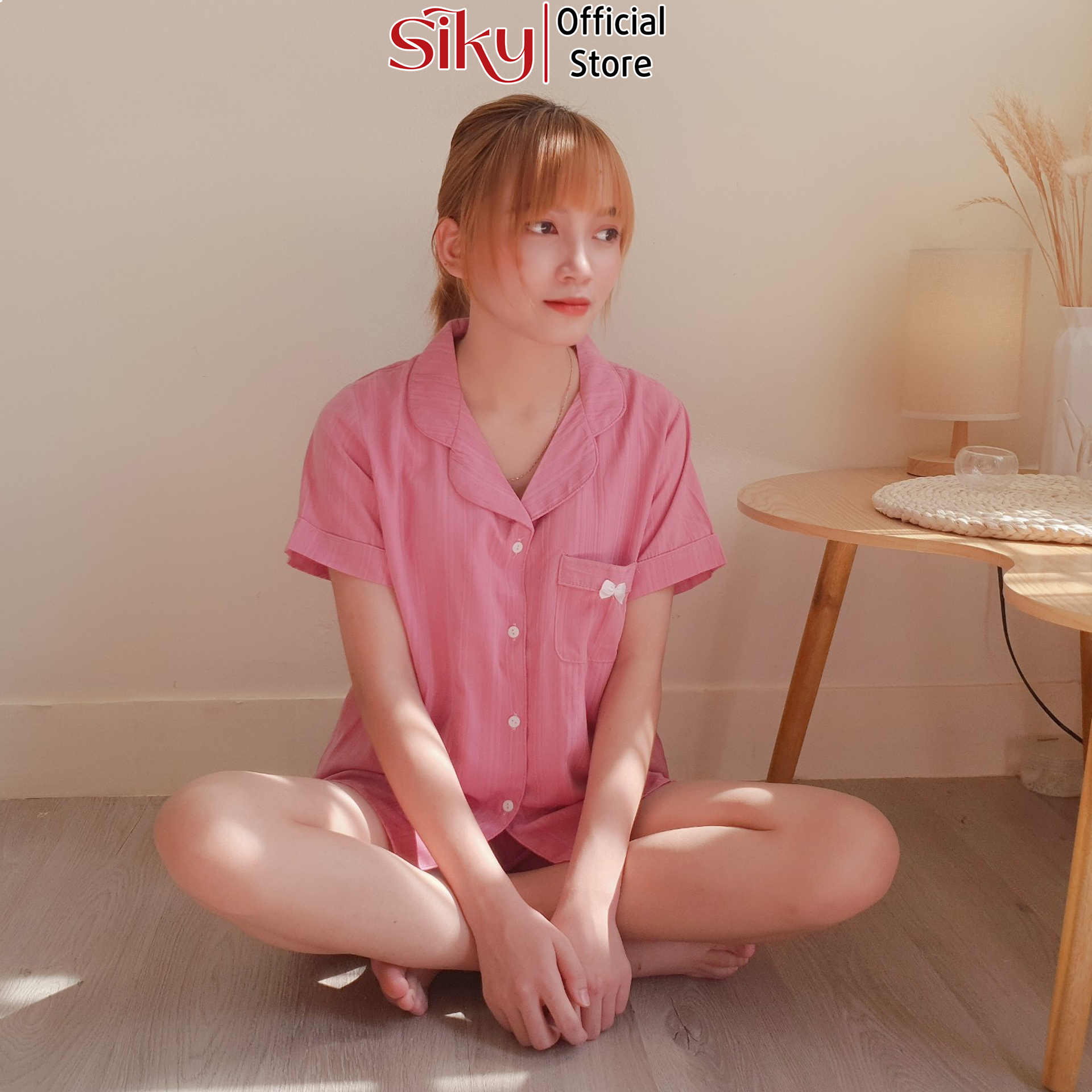 Bộ pijama nữ chất đũi lụa cao cấp SIKY BNN