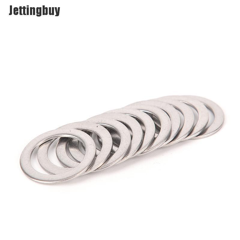 Jettingbuy 10Pcs Bicycle Pedal Spacer Crank Cycling Bike Stainless Steel Ring Washers