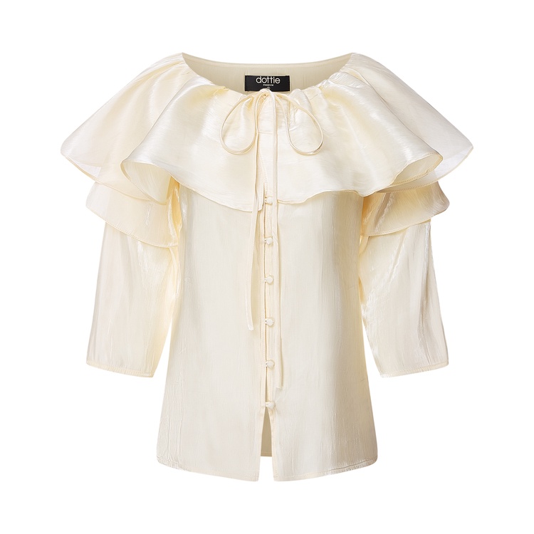 DOTTIE PREMIUM - Áo Ruffled Top T0118