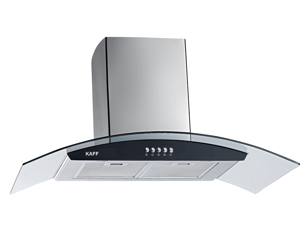 Máy hút mùi bếp kính cong 9 tấc KAFF KF-GB906