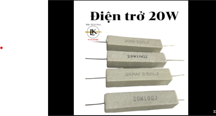 Điện Trở Sứ 10 Ôm /20w  combo 10  Cái