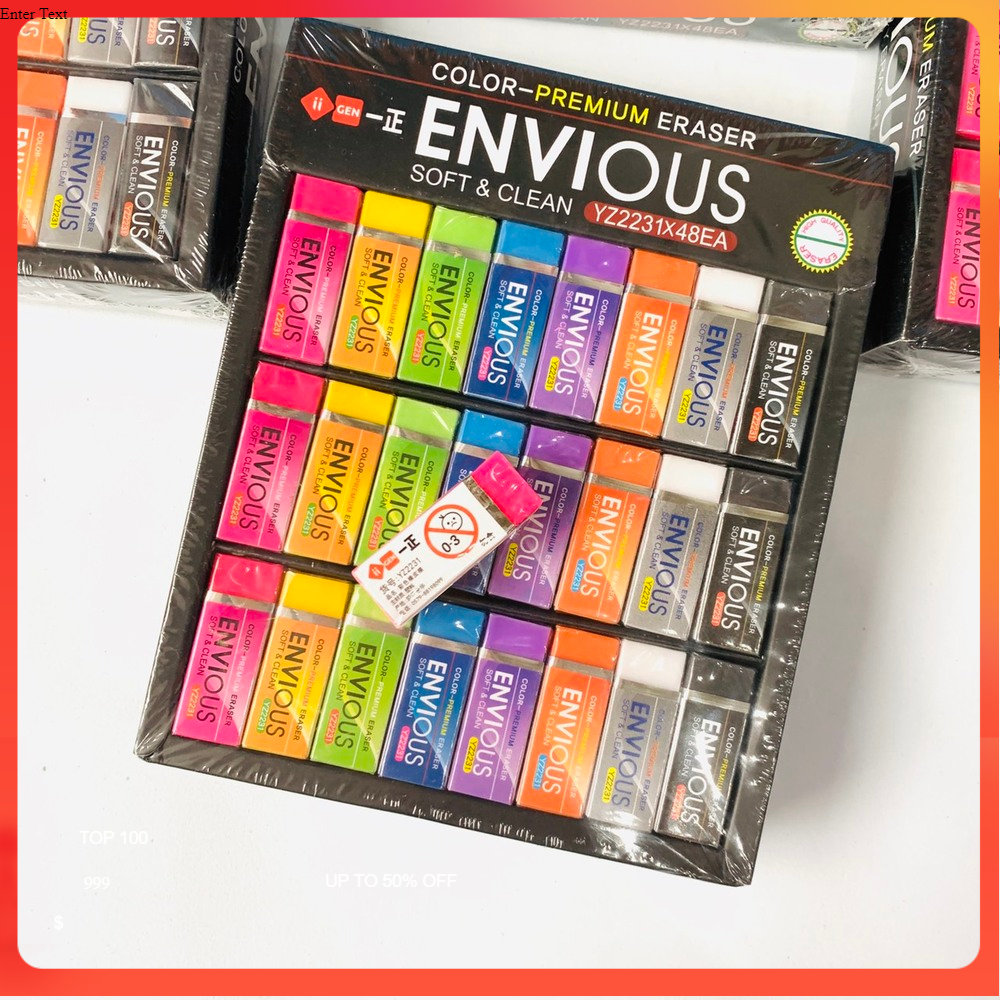 1 viên gôm tẩy dẻo envious màu sắc _dochoigo