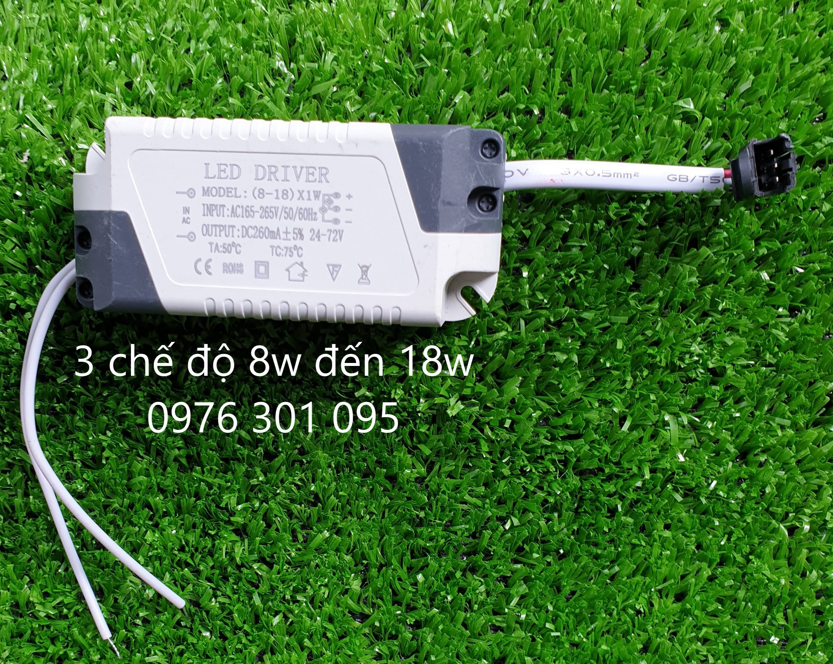 Tăng phô [3 chế độ] đèn led âm trần và ốp trần 8w đến 18w [Drivier]