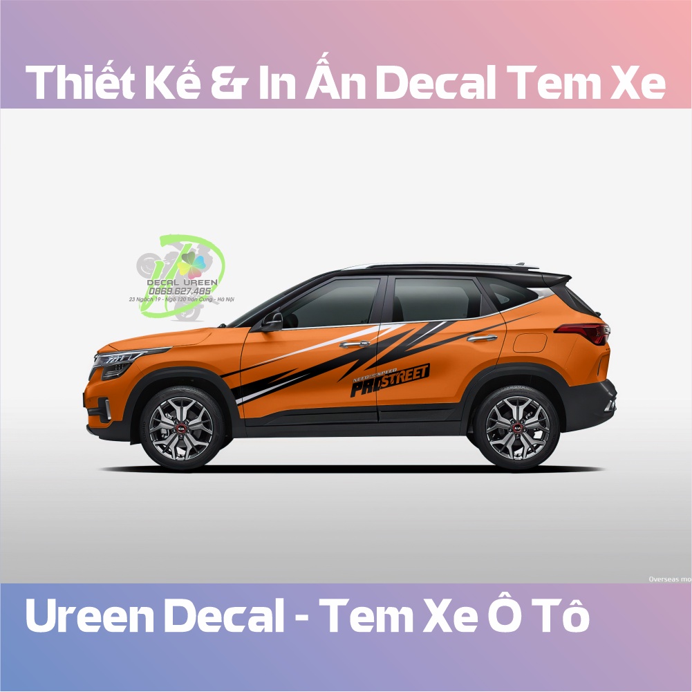 Decal Tem Xe SELTOS Mẫu 006