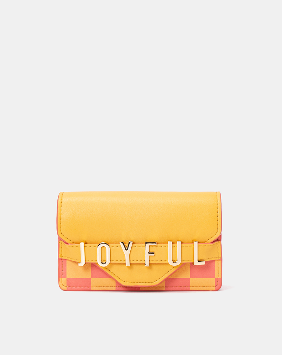 Ví nữ mini thời trang juno joyful in họa tiết checkerboard vi185