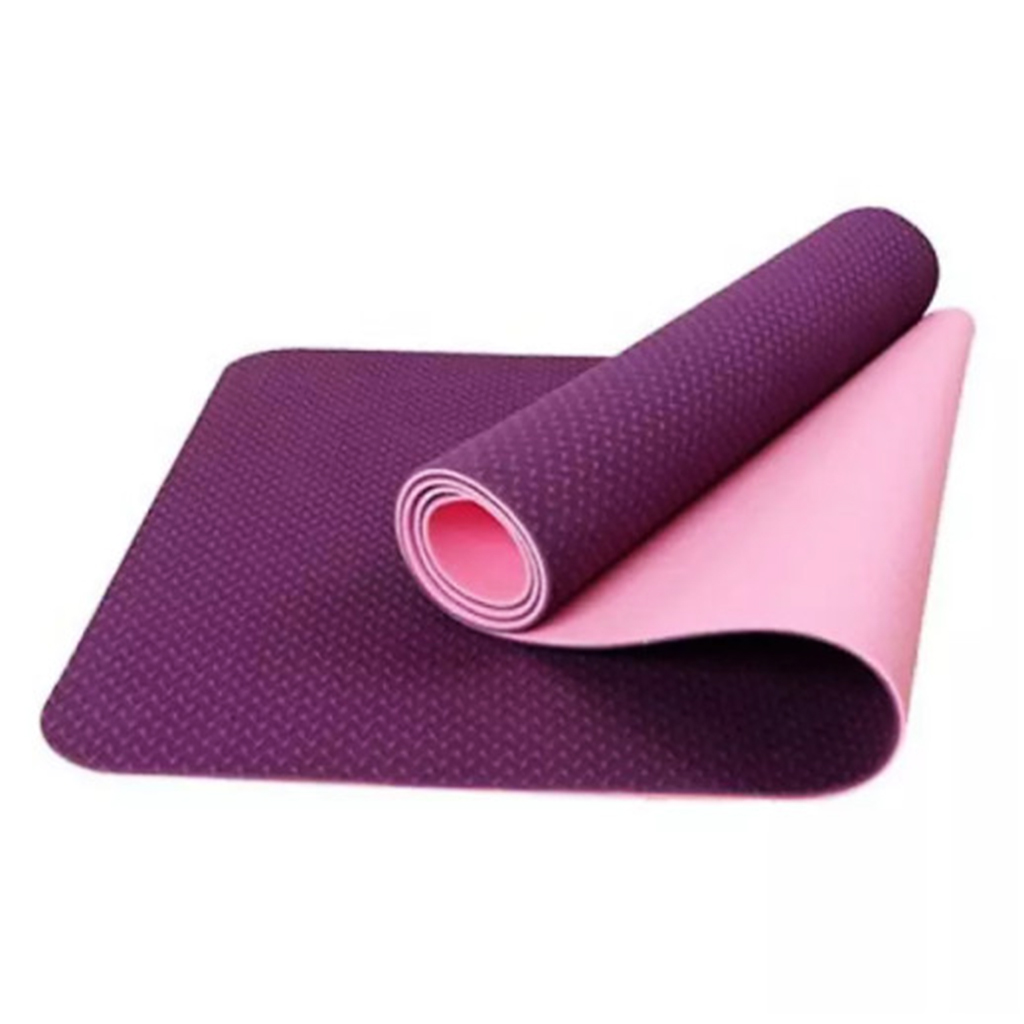Yoga mats TPE 6mm slip-resistant high-grade 2 grade, mats exercise gym swell anti-perspiration wicking