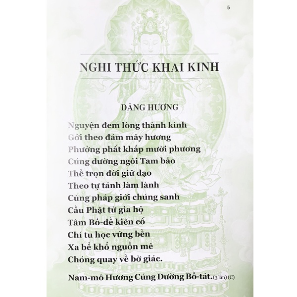 Book - Sutra of Universal Enlightenment - Color Print (Thich Tri Tinh)