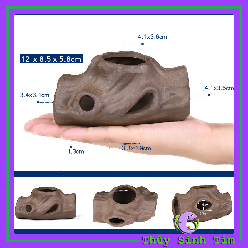 Đồ Chơi Bằng Gốm Cho Tép Cảnh (Nhiều Hình)