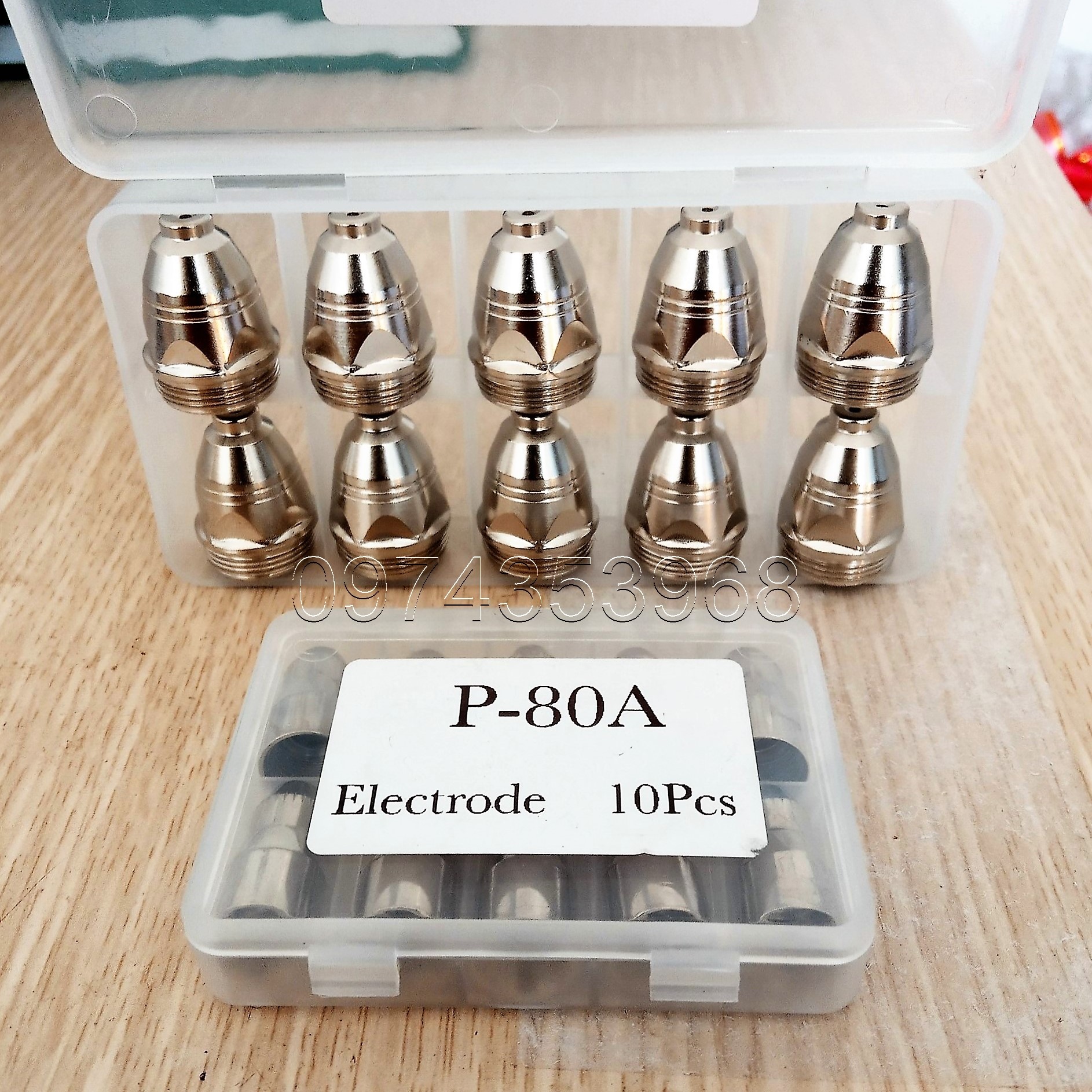 Bép cắt plasma P80 1.1-1.3-1.5-1.7mm - 10 bộ