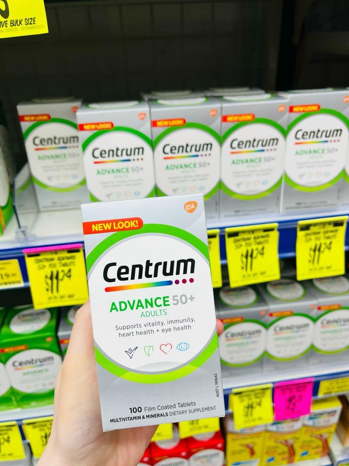 Vitamin tổng hợp cho người lớn Centrum Advance 100v mẫu mới