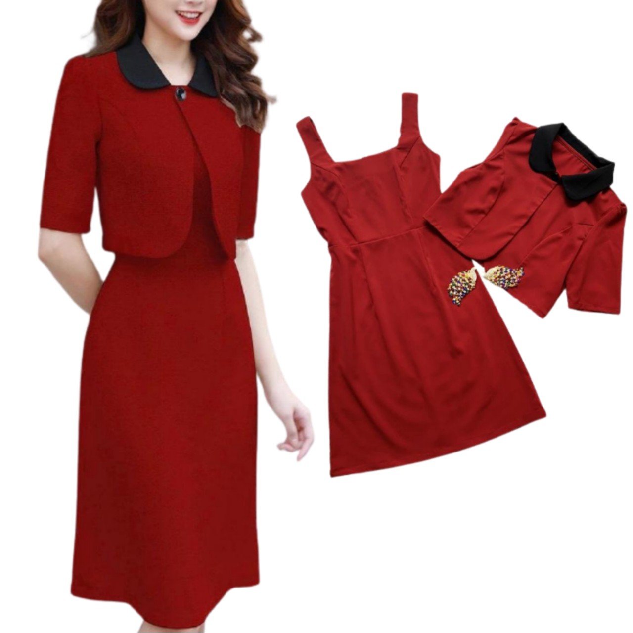 Đầm vest ôm body công sở thời trang - 2 màu Hồng/ Sand - Đầm, váy nữ |  ThờiTrangNữ.vn