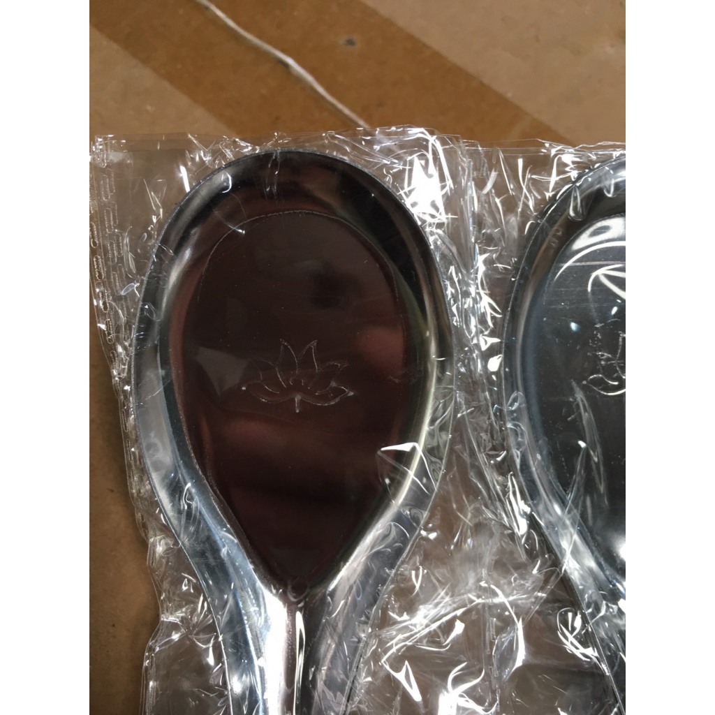 Thìa ăn cơm inox, sáng bóng không gỉ, môi phở