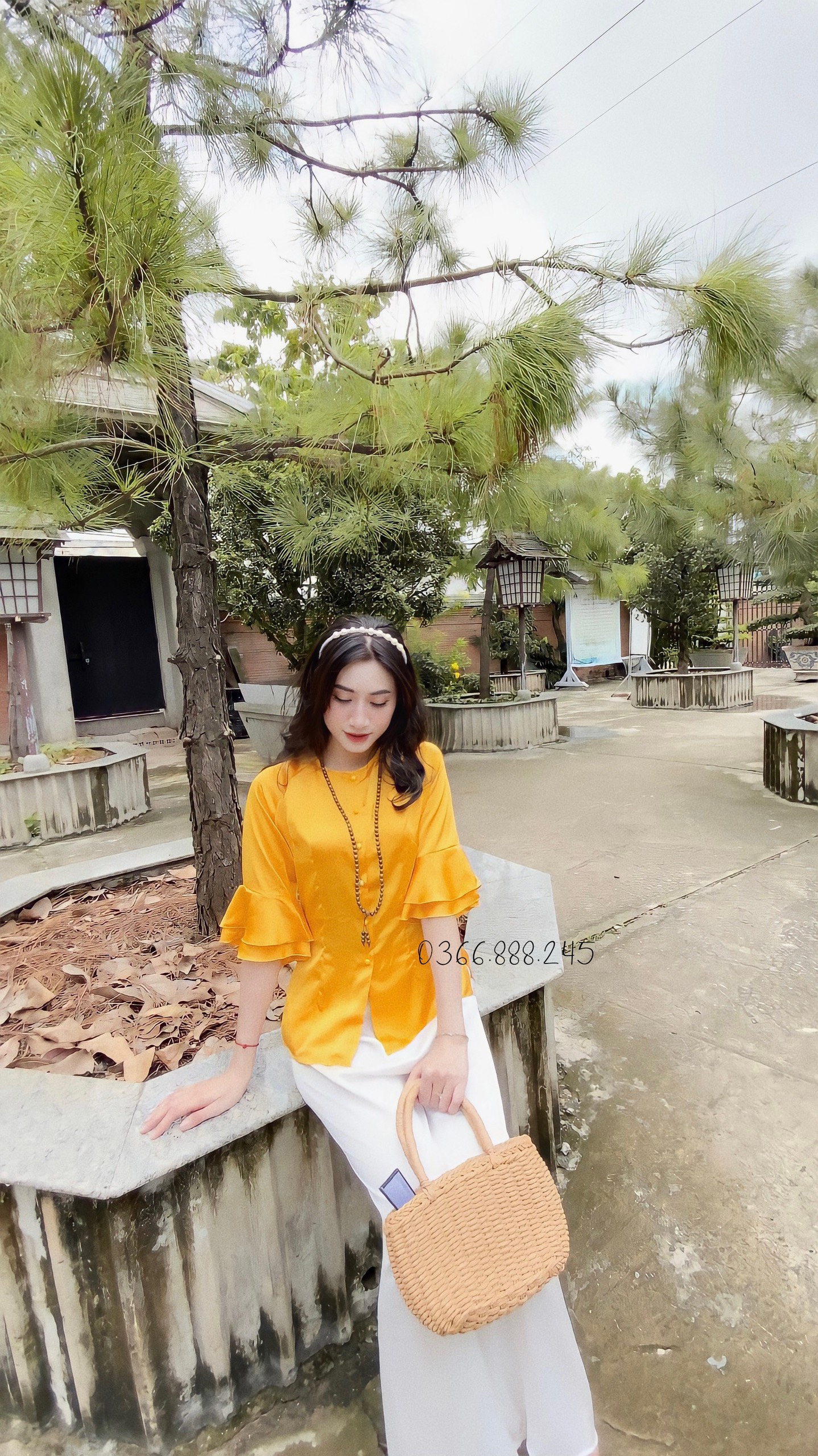 Đồ Lam Đi Chùa Chất Vải Lụa Satin Mềm Mịn L08