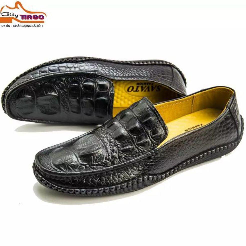 thanh lí xưởng 2000 đôi giầy mọi da bò nam khâu đế siêu mềm êm bảo hành 12tháng