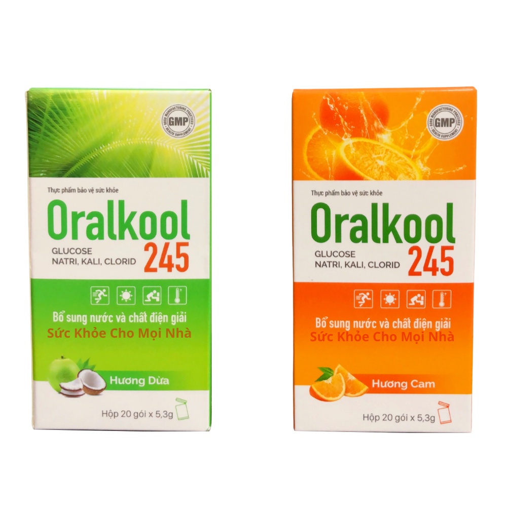 Oralkool 245 bù nước hộp 20 gói