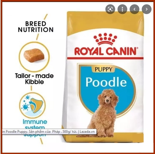 Royal Canin Poodle Puppy. Thức ăn hạt cho chó Poodle Puppy dưới 10th tuổi.