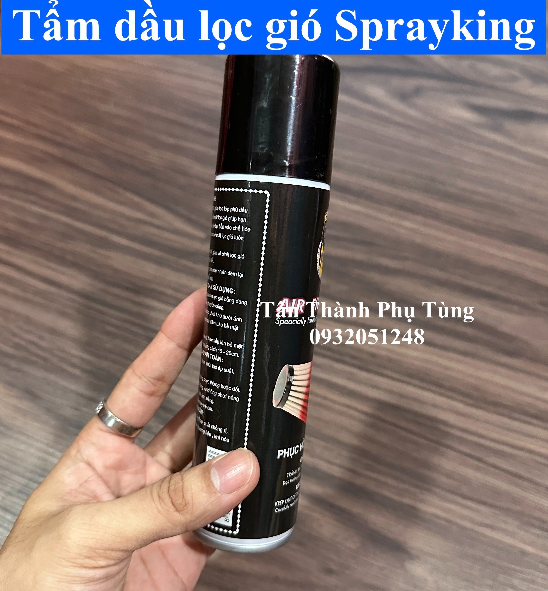 Chai tẩm dầu lọc gió Sprayking 200ml
