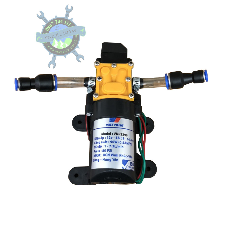 Máy bơm nước 12v,  phun sương tăng , áp mini 12v .