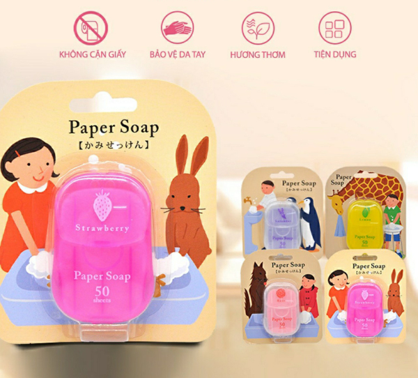 PAPER SOAP BOWER BIRD - XÀ PHÒNG GIẤY - JAPAN 50PCS