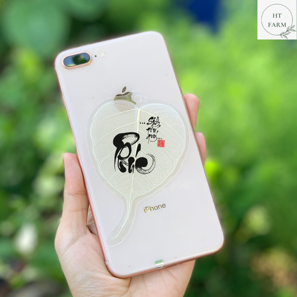 Lá bồ đề thư pháp - chữ phúc