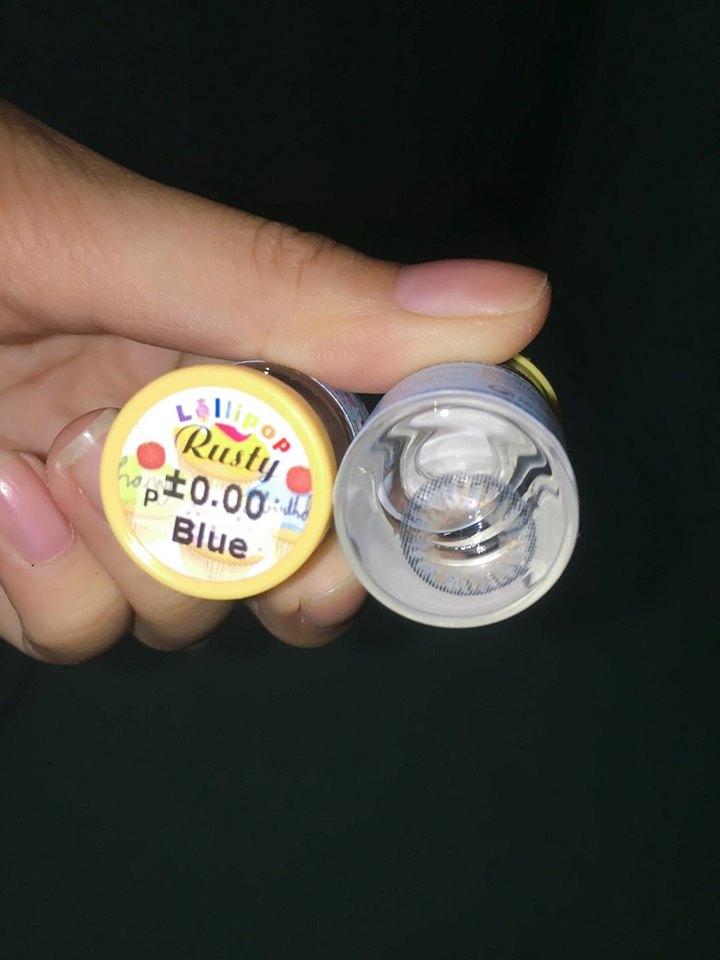 Contact Lens - Kính Áp Tròng Xanh Tây Sử Dụng 1 Năm Tặng Kèm Khay Đựng 9