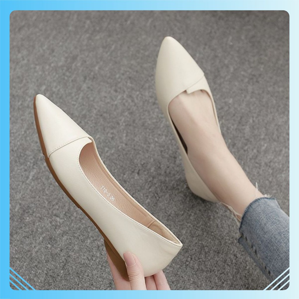 Giày đế bệt nữ phong cách, sành điệu, đi rất thoải mái và êm chân – Giày Da  NeO