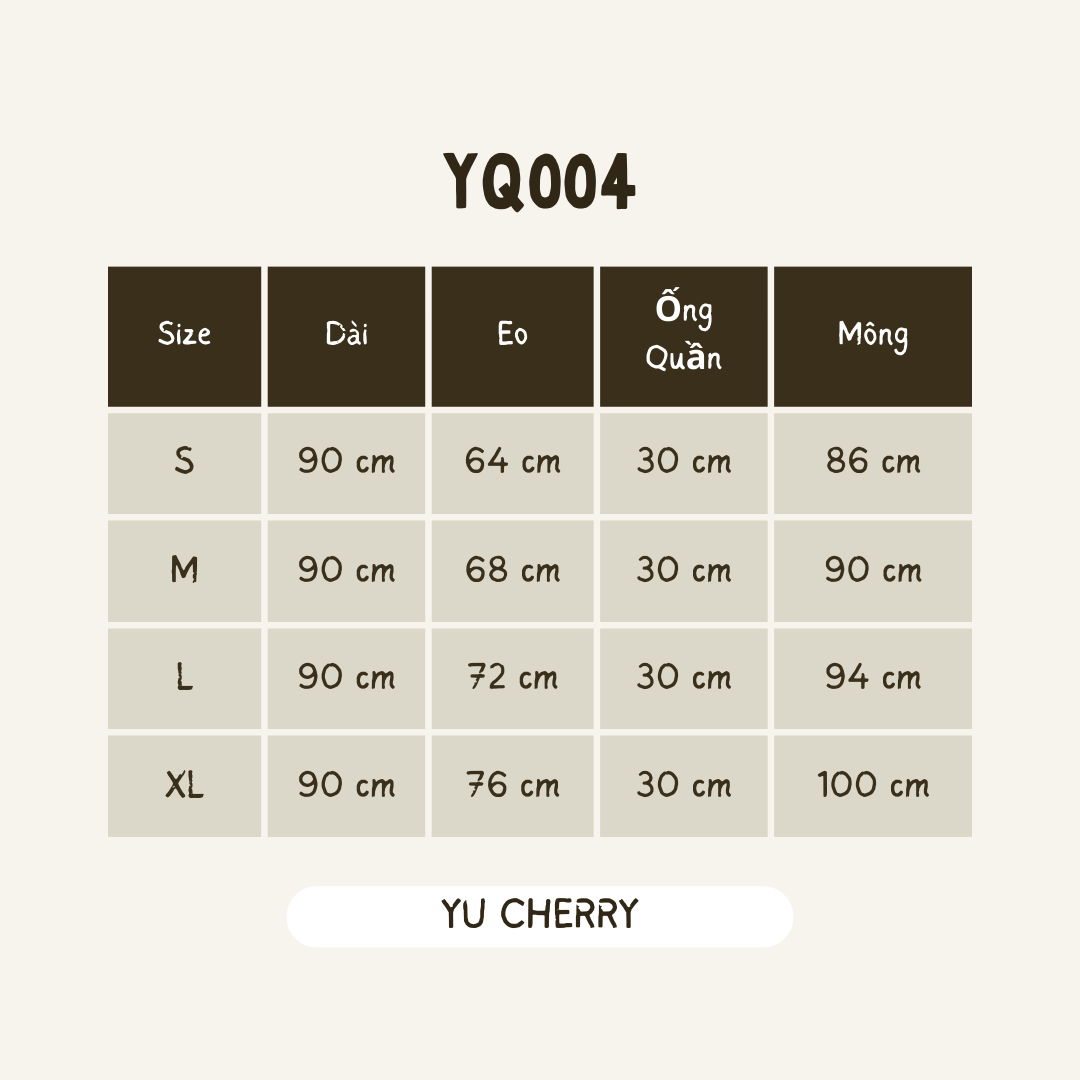YU CHERRY | Quần nữ Basic Pants YQ004