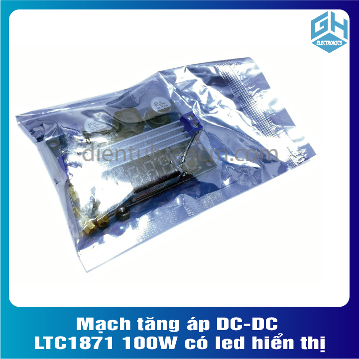 LTC1871 Mạch tăng áp DC-DC 100W có led hiển thị