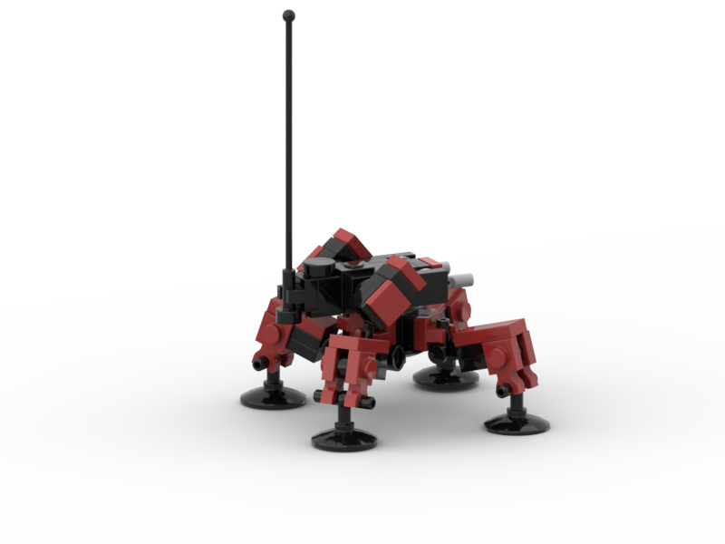 Đồ chơi lắp ráp Robot Moc mech Spider Red