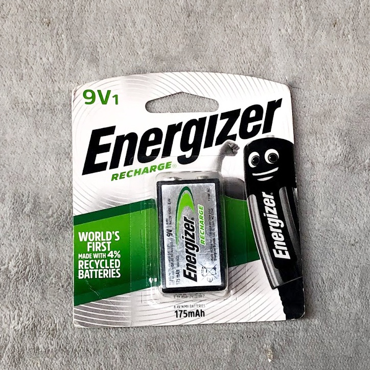 4 Vỉ Pin sạc 9V Energizer 175mAh  (pin sạc vuông )